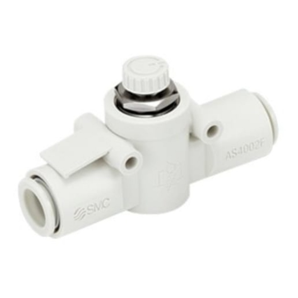 Picture of AS Series L-Bracket Mount Flow Controller, 4.6 SCFM, 4 mm Pipe, SMC, AS2002FS-04