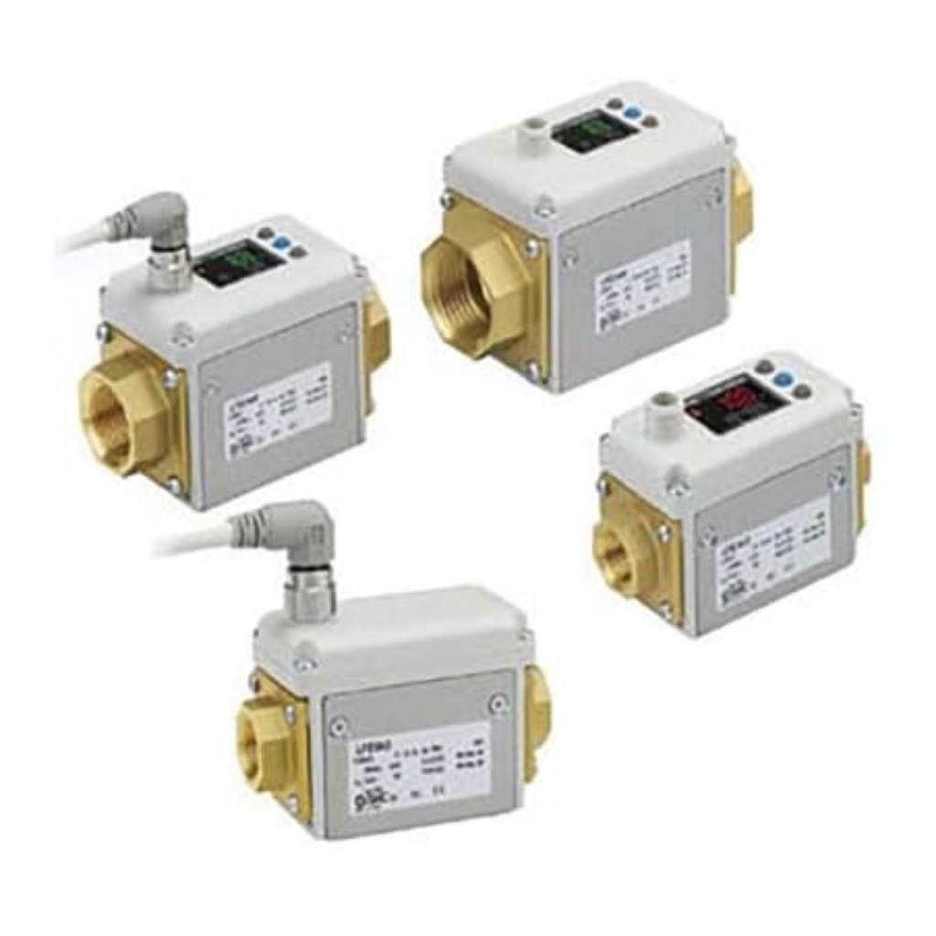 Picture of LFE Series Flow Controller, 20 L/min, 24 V dc, SMC, LFE1D4F