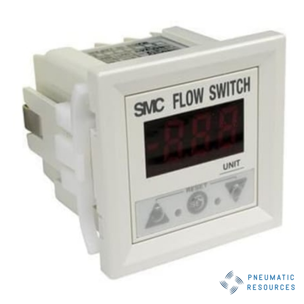 Picture of PF2A3 Series Integrated Display Flow Sensor for Air, 0.5 l/min Min, 10.5 L/min Max, SMC, PF2A301-A