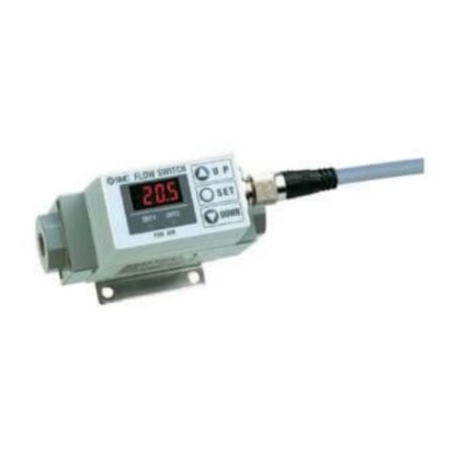 Picture of PF2A Series Digital Flow Switch For Air Flow Sensor for Dry Air, N2, 10 l/min Min, 100 L/min Max, SMC, PF2A711-F03-67N