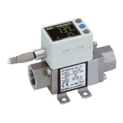 Picture of PF3W Series Integrated Display Flow Switch, 5 l/min Min, 40 L/min Max, SMC, PF3W740S-F06-BN-M