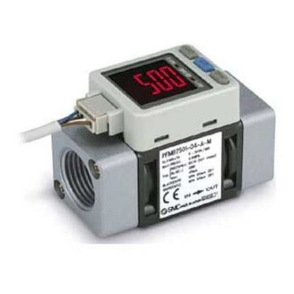 Picture of PFMB7 Series Digital Flow Switch Flow Sensor for Dry Air, N2, 10 l/min Min, 1000 L/min Max, SMC, PFMB7102-F04-B