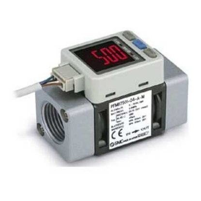 Picture of PFMB7 Series Digital Flow Switch Flow Switch for Dry Air, N2, 20 L/min Min, 2000 L/min Max, SMC, PFMB7202-F06-F