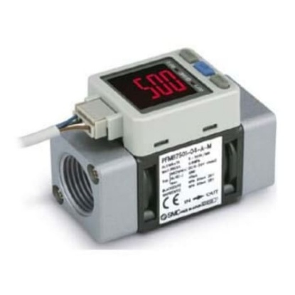 Picture of PFMB7 Series Digital Flow Switch For Air Flow Sensor for Dry Air, N2, 5 l/min Min, 500 L/min Max, SMC, PFMB7501-F04-B