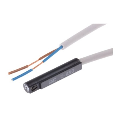 Picture of D-A9 Series Reed Switch, 3m Fly Lead, Groove Mounted, SMC, D-A90L