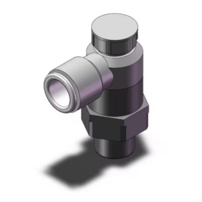 Picture of Inline Mounting Hydraulic Flow Control Valve, R 1/4, 10 bar, , 3, 920L/min, SMC, AS3201F-02-10SA