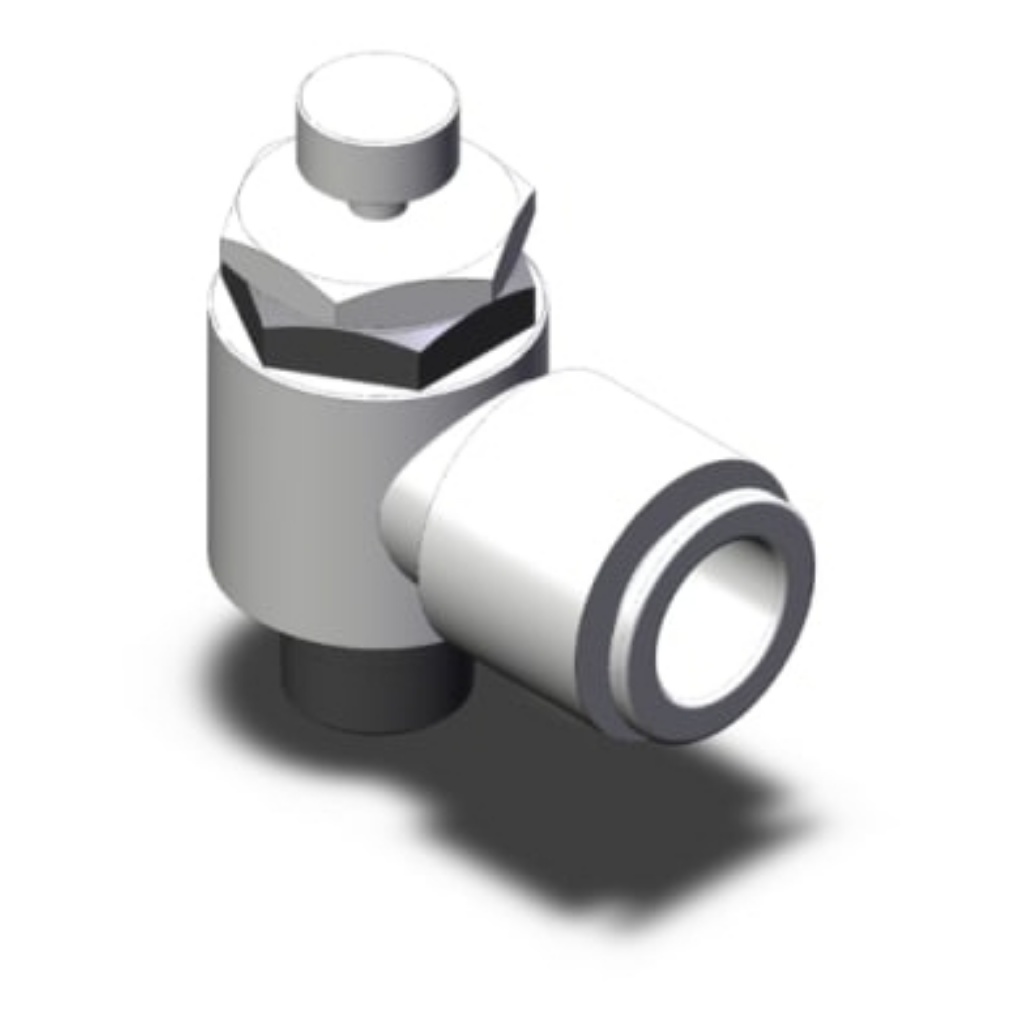 Picture of Inline Mounting Hydraulic Flow Control Valve, R 1/4, 10 bar, , 3, 920L/min, SMC, AS3201F-02-12S CSR