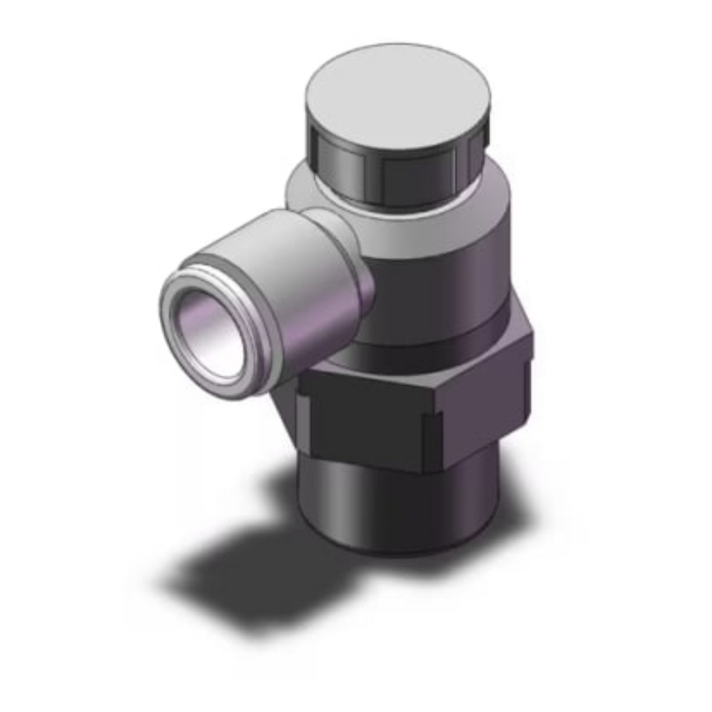 Picture of Inline Mounting Hydraulic Flow Control Valve, R 3/8, 10 bar, , 3, 790L/min, SMC, AS3201F-03-08SA