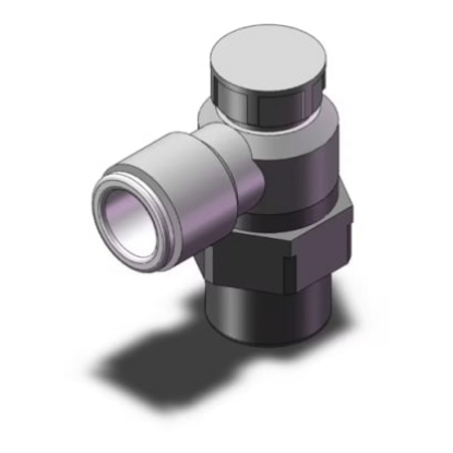 Picture of Inline Mounting Hydraulic Flow Control Valve, R 3/8, 10 bar, , 3, 920L/min, SMC, AS3201F-03-10SA