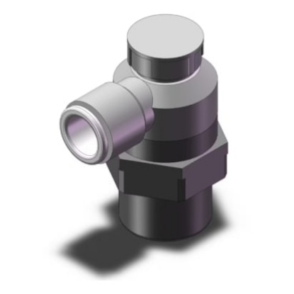 Picture of Inline Mounting Hydraulic Flow Control Valve, Rc 1/2, 10 bar, , 2, 294L/min, SMC, AS4201F-04-10SA