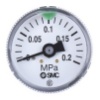 Picture of Analogue Pressure Gauge 0.2MPa Back Entry 42.5mm Outside Diameter, SMC, G46-2-01