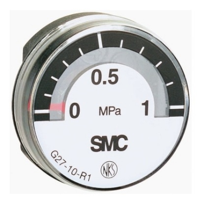 Picture of Analogue Pressure Gauge 1MPa Back Entry, SMC, GP46-10-01L5