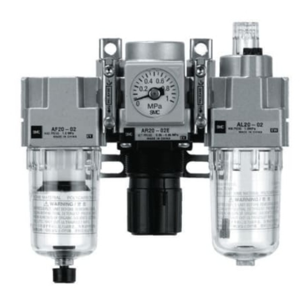 Picture of Rc 1/4 FRL, 5μm Filtration Size - Without Pressure Gauge, SMC, AC20-02-C