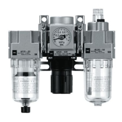 Picture of Rc 1/4 FRL, 5μm Filtration Size - Without Pressure Gauge, SMC, AC20-02-C