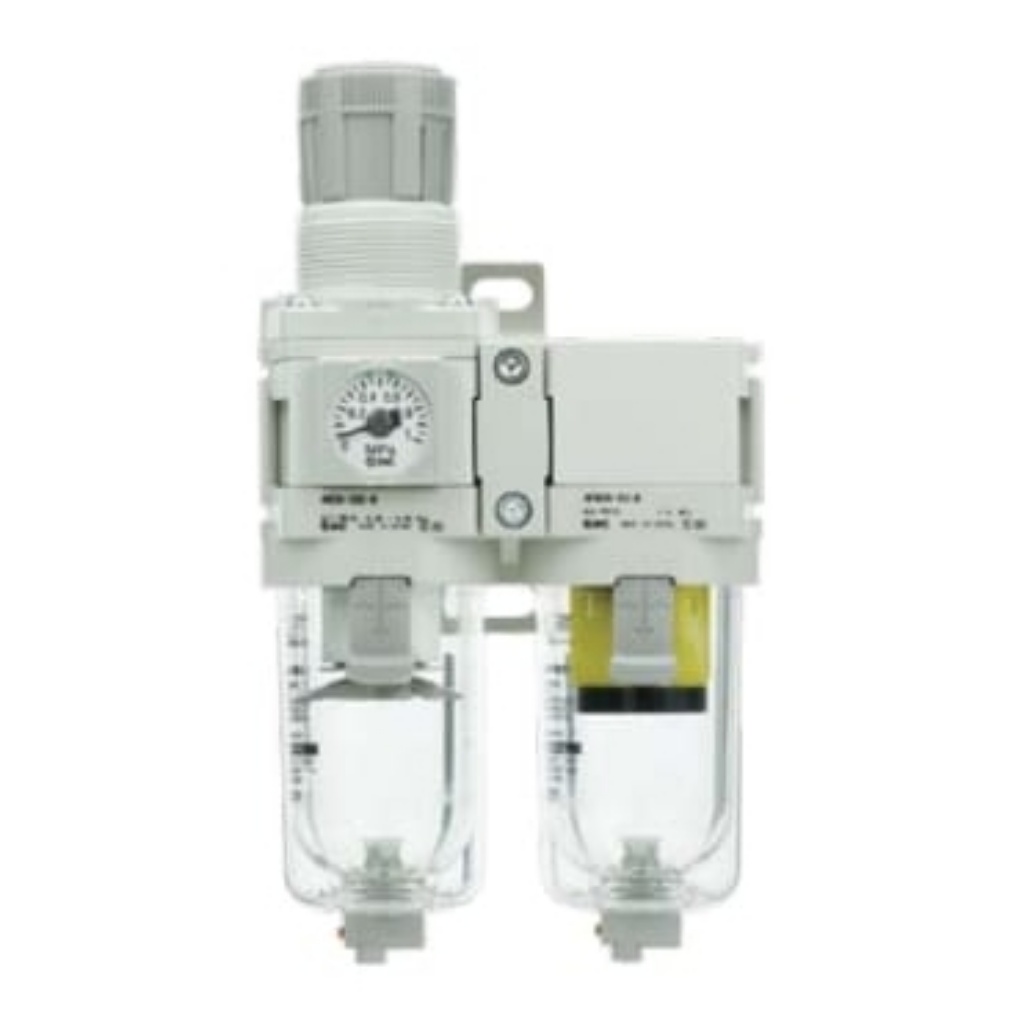 Picture of AC30D Filter Regulator, 5μm, Rc 3/8, Semi Automatic, 8.5 bar, SMC, AC30D-03D-D
