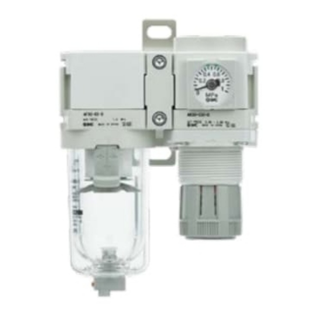 Picture of AC40B Filter Regulator, 5μm, Rc 1/2, Semi Automatic, 8.5 bar, SMC, AC40B-04DG-D
