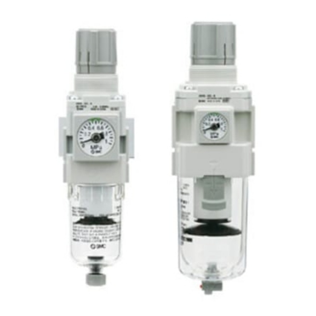 Picture of AW Air Filter Regulator, 5μm, G 3/8, Automatic, 100 bar, SMC, AW40-F03DE-B