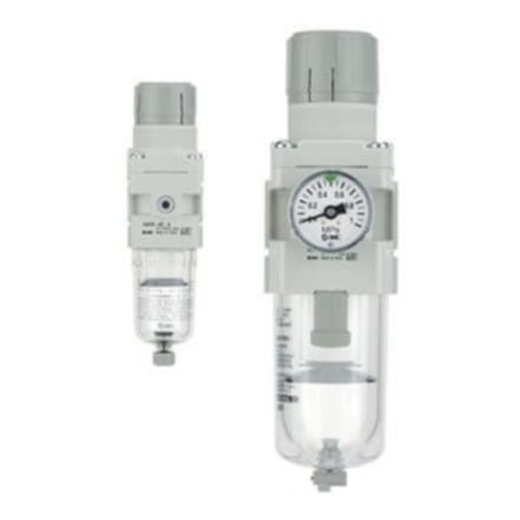 Picture of AW Filter Regulator, 5μm, G 1/8, Automatic, Manual, 10 bar, SMC, AW20-F01CH-A