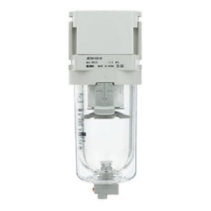 Picture of AF40-D series 5μm G 1/2 0.1MPa to 10 bar Pneumatic Filter 6000L/min max with Auto drain, SMC, AF40-F04D-D