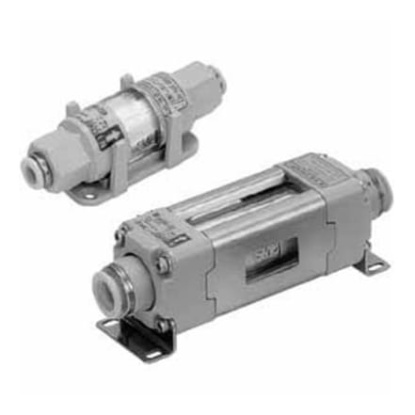 Picture of SFD series 0.01μm Push In 6 mm Pneumatic Filter 100L/min max, SMC, SFD100-C06