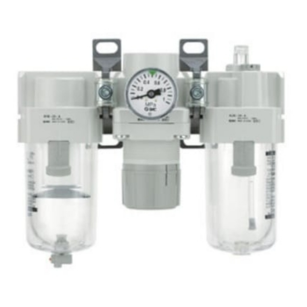 Picture of G 1/8 300L/min Air Filter Regulator Lubricator, 0.5bar to 10 bar, AC Series, SMC, AC20-F02-C-A