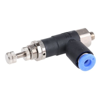 Picture of M5 x 0.8 Pneumatic Regulator - 0.1MPa to 0.7MPa, M5, 0.8MPa max. input, SMC, ARJ1020F-M5-04
