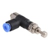 Picture of M5 x 0.8 Pneumatic Regulator - 0.1MPa to 0.7MPa, M5, 0.8MPa max. input, SMC, ARJ1020F-M5-04