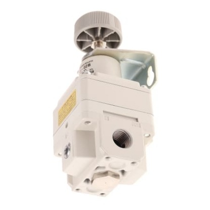 Picture of Rc 1/4 Pneumatic Regulator - 0.01MPa to 0.4MPa, 1/4in, 1MPa max. input, SMC, IR2010-02B