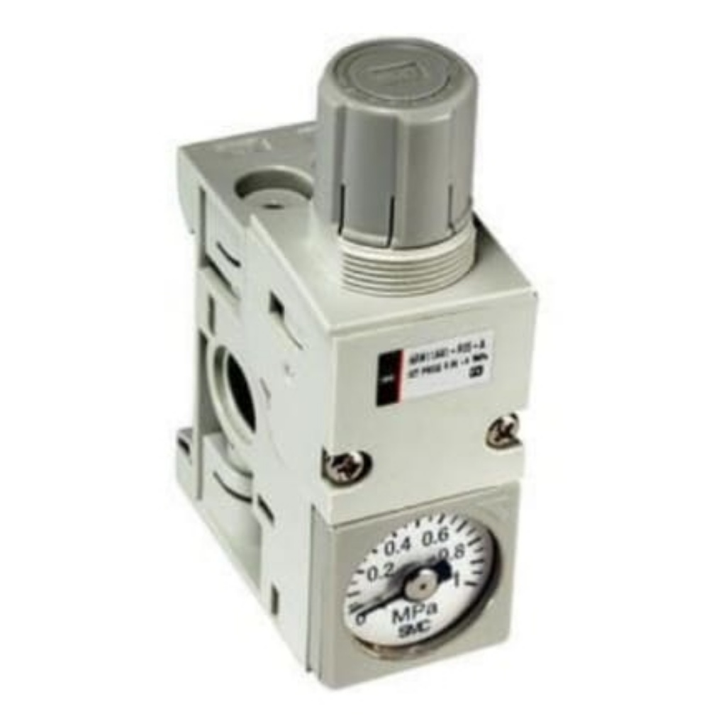 Picture of 6 mm Tubing Pneumatic Regulator - 0.5bar to 7bar, 10bar max. input, SMC, ARM11AB1-R05-A