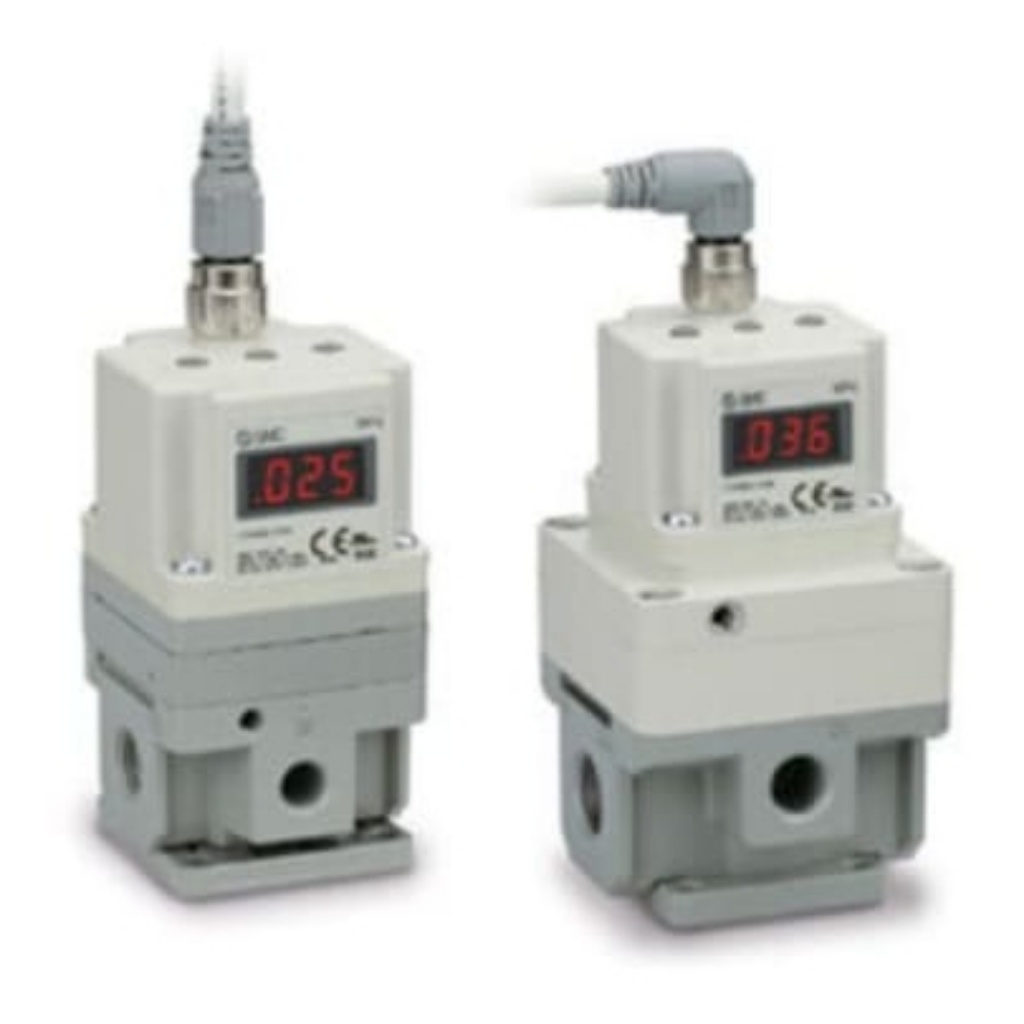 Picture of G 1/2 Pneumatic Regulator - 0.005MPa to 1MPa, Rc 3/8 in, 1Mpa max. input, ITV3050, SMC, ITV3050-01F4N