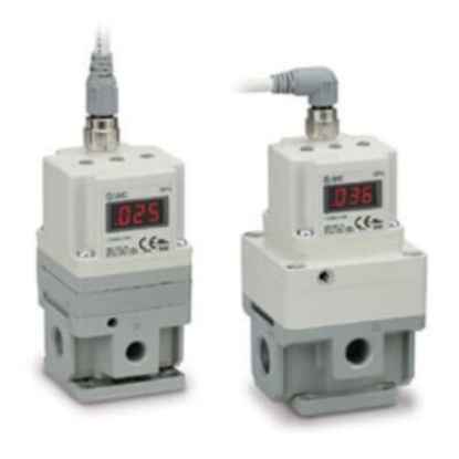 Picture of G 1/2 Pneumatic Regulator - 0.005MPa to 1MPa, Rc 3/8 in, 1Mpa max. input, ITV3050, SMC, ITV3050-01F4N