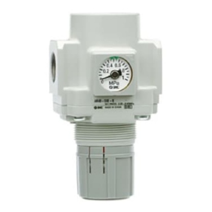 Picture of G 1/2 Pneumatic Regulator - 0.02MPa to 0.2MPa, 1/2, 1MPa max. input, SMC, AR40-F04-1-B