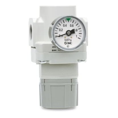 Picture of G 1/2 Pneumatic Regulator - 0.05bar to 4bar, 7bar max. input, SMC, ARP40-F04E