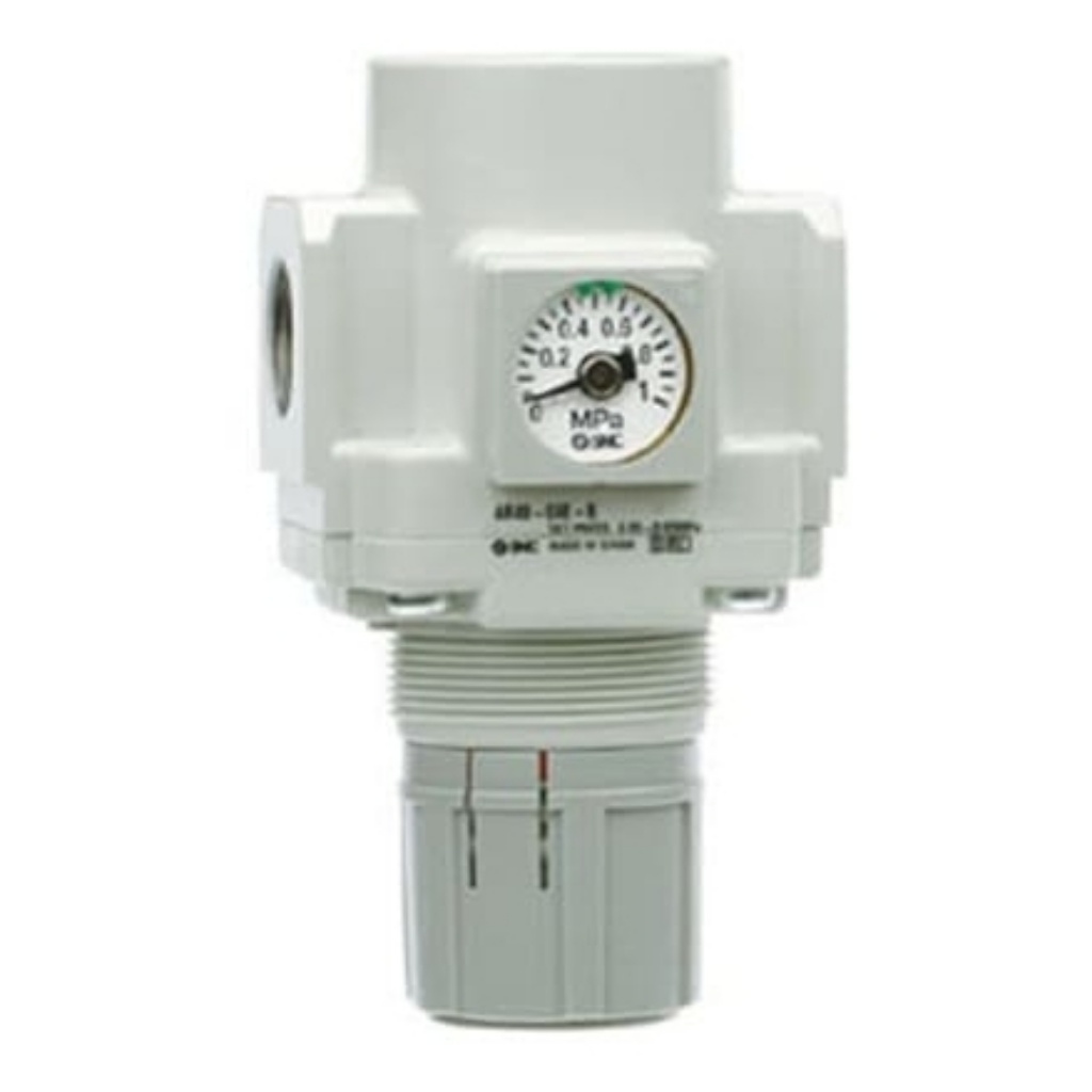 Picture of G 1/4, G 3/8 Pneumatic Regulator - 0.05MPa to 0.85MPa, G 1/4 in, 1Mpa max. input, AR30, SMC, AR30-F02E-B