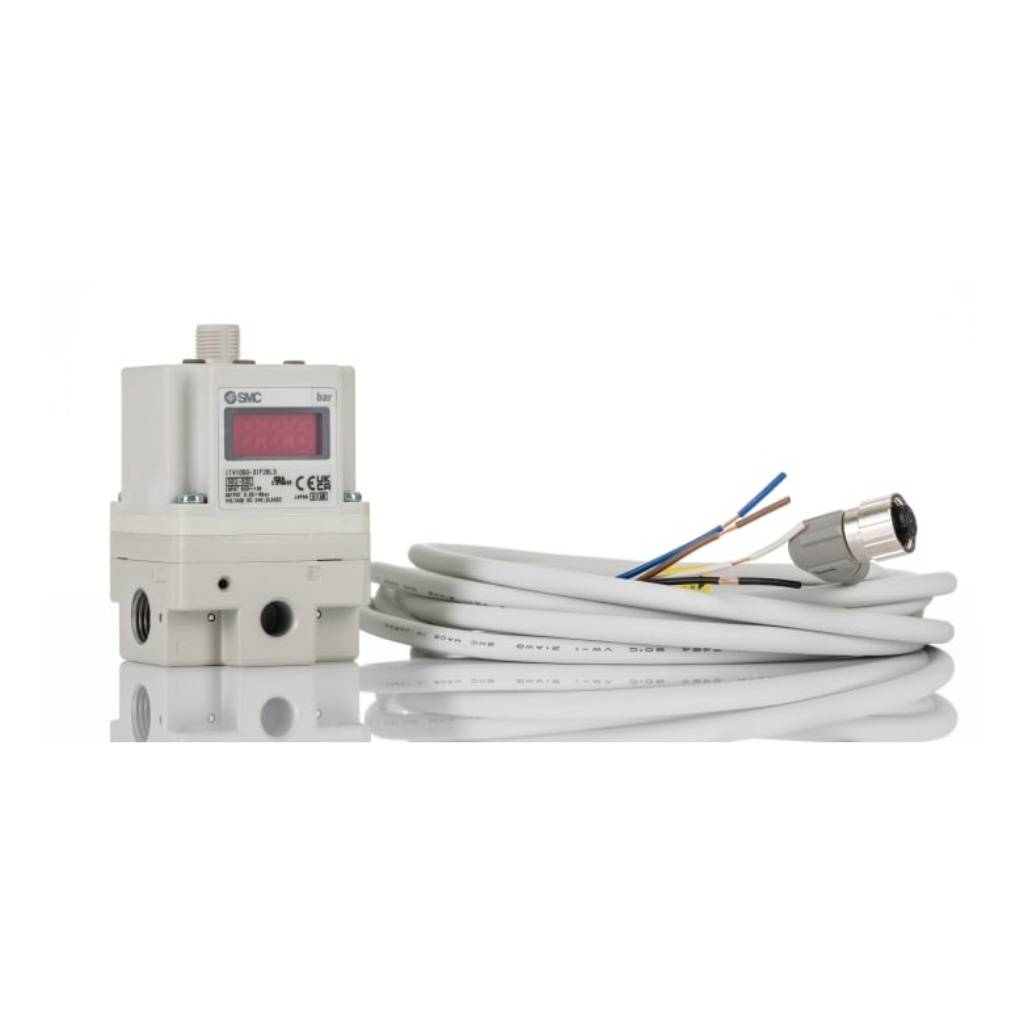 Picture of G 1/4 Pneumatic Regulator - 0.005MPa to 0.9MPa, 1/4in, 1MPa max. input, SMC, ITV1050-31F2BL3