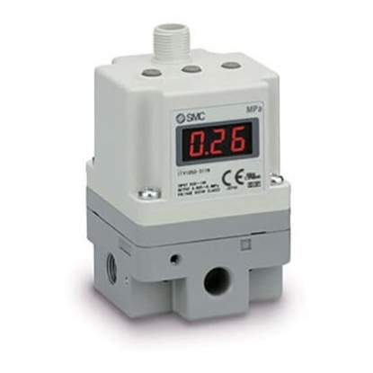 Picture of G 1/4 Pneumatic Regulator - 0.005MPa to 0.9MPa, 1/4in, 1MPa max. input, SMC, ITV1050-31F2N