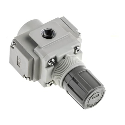 Picture of G 1/4 Pneumatic Regulator - 0.05MPa to 0.85MPa, 1/4in, 1MPa max. input, SMC, AR20-F02-B