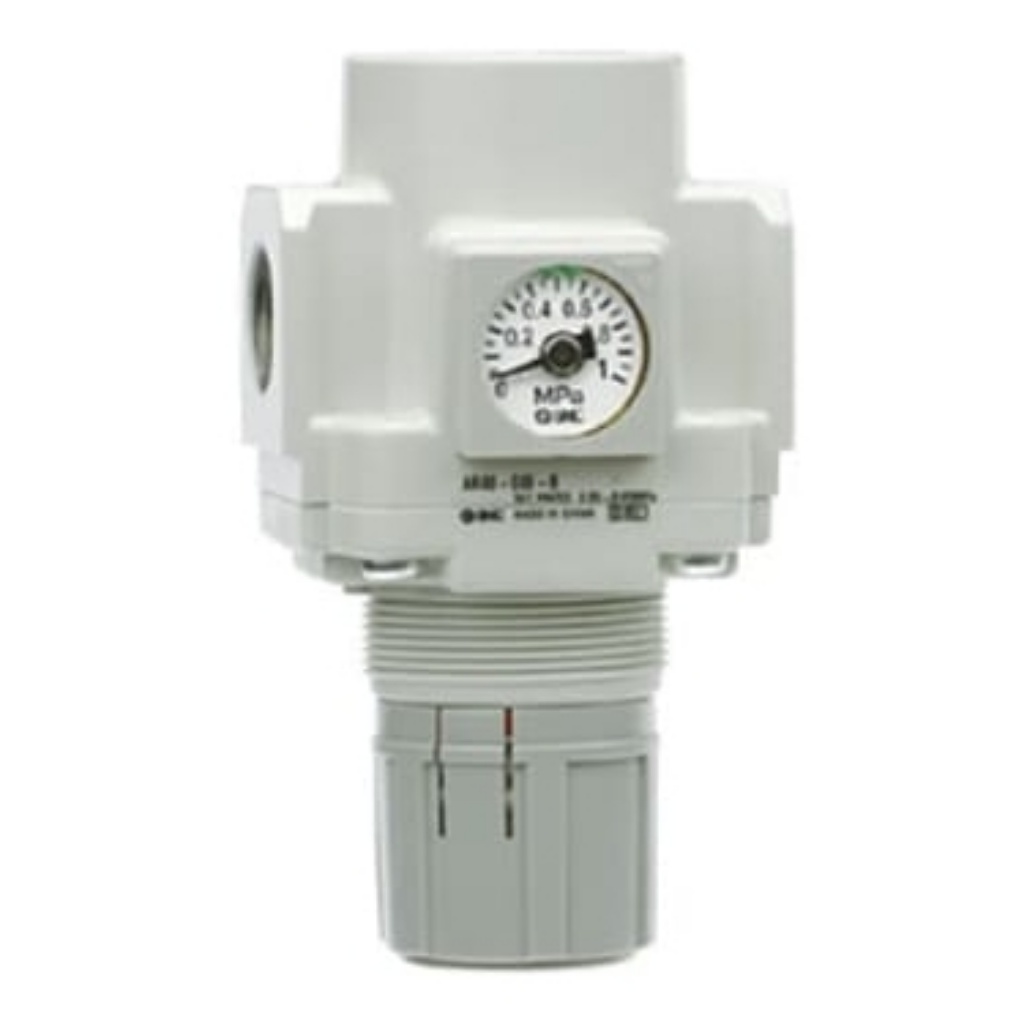Picture of G 1/4 Pneumatic Regulator - 0.05MPa to 0.85MPa, 1/4in, 1MPa max. input, SMC, AR20-F02B-B