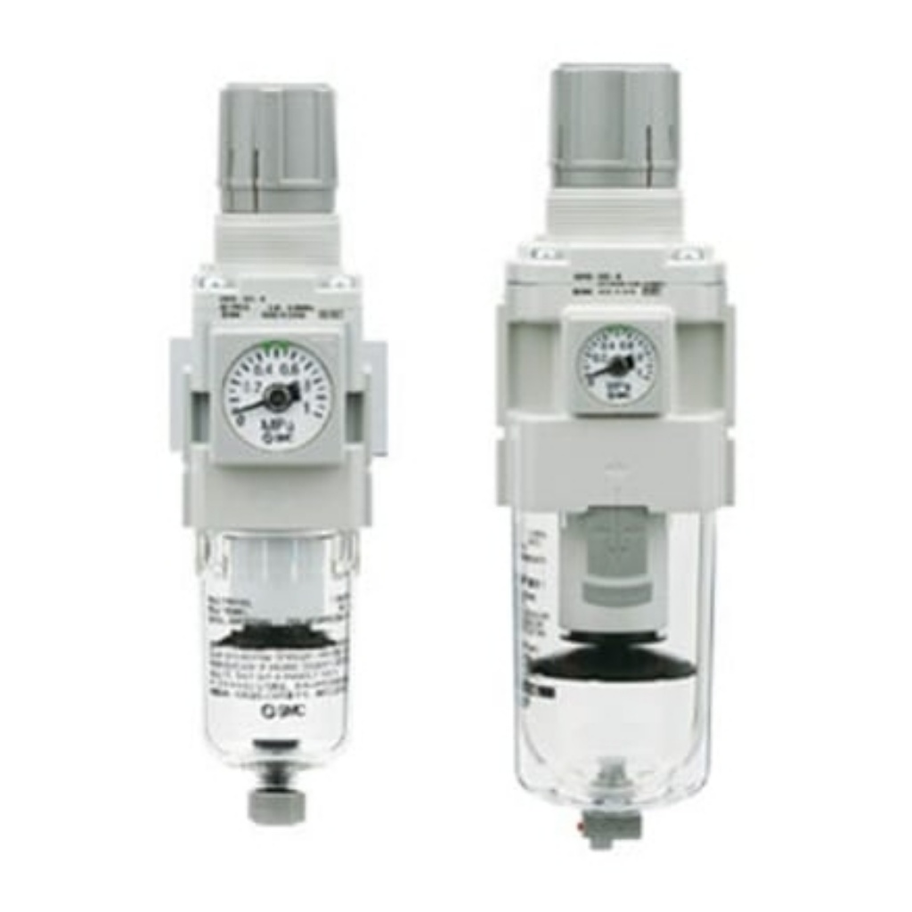 Picture of G 1/4 Pneumatic Regulator - 0.2bar to 2bar, 44930 in, 0.85Mpa max. input, AW20, SMC, AW20-F02-1-B