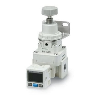 Picture of G 1/4 Regulator - 0.01MPa to 0.4MPa, 1/4 in, 1Mpa max. input, SMC, IR2010-F02-A