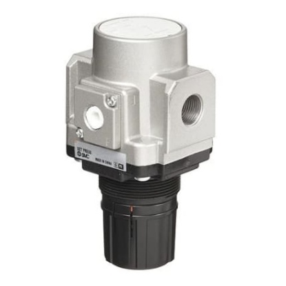 Picture of G 1/8 Pneumatic Regulator - 0.02MPa to 0.2MPa, 1/8, 1MPa max. input, SMC, AR20-F01H-1-B