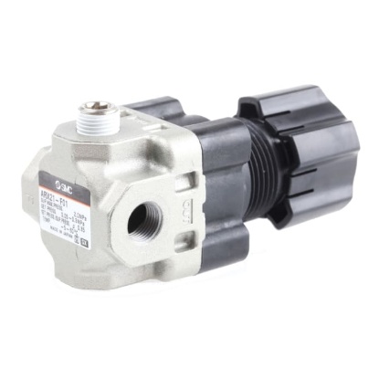 Picture of G 1/8 Pneumatic Regulator - 0.05MPa to 0.3MPa, 1/8in, 2MPa max. input, SMC, ARX21-F01