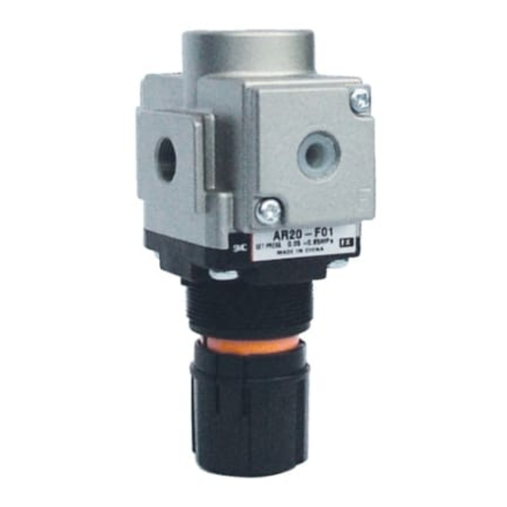 Picture of G 1/8 Pneumatic Regulator - 0.05MPa to 0.85MPa, 1/8in, 1MPa max. input, SMC, AR20K-F01-B