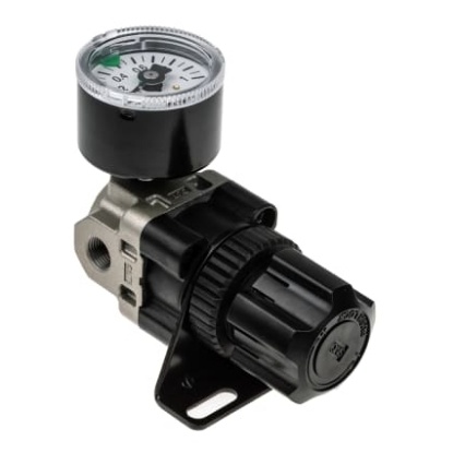 Picture of G 1/8 Pneumatic Regulator - 0.05MPa to 0.85MPa, 1/8in, 2MPa max. input, SMC, ARX20-F01BG
