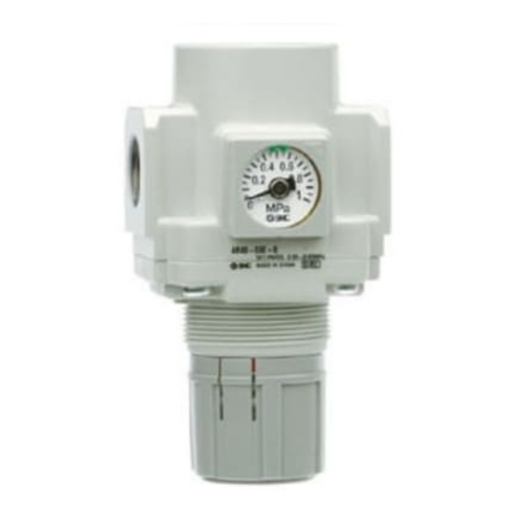 Picture of G 1/8 Pneumatic Regulator - 0.05MPa to 1MPa, 1/4 in, 0.05Mpa max. input, AR, SMC, AR20K-F02EH-B