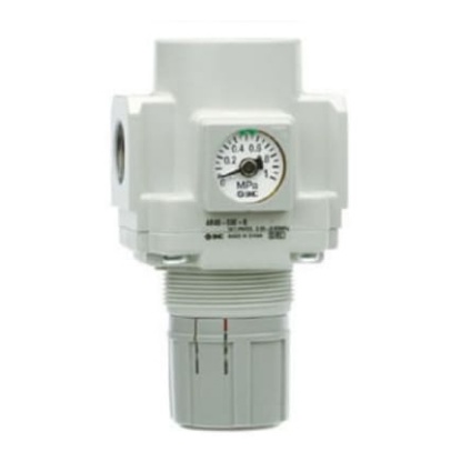 Picture of G 1/8 Pneumatic Regulator - 0.05MPa to 1MPa, 1/4 in, 0.05Mpa max. input, AR, SMC, AR20K-F02EH-B