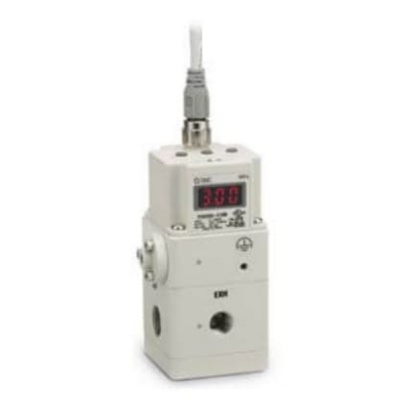 Picture of G 3/8 Pneumatic Regulator - 0.2MPa to 5MPa, Rc 3/8 in, 5Mpa max. input, Series ITVX2000, SMC, ITVX2030-31F3N3