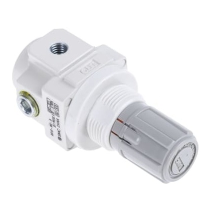 Picture of M5 x 0.8 Pneumatic Regulator - 0.05MPa to 0.85MPa, M5, 1MPa max. input, SMC, AR10-M5-A