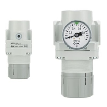 Picture of M5 x 0.8 Pneumatic Regulator - 0.05MPa to 0.85MPa, M5, 1MPa max. input, SMC, AR10-M5H-A
