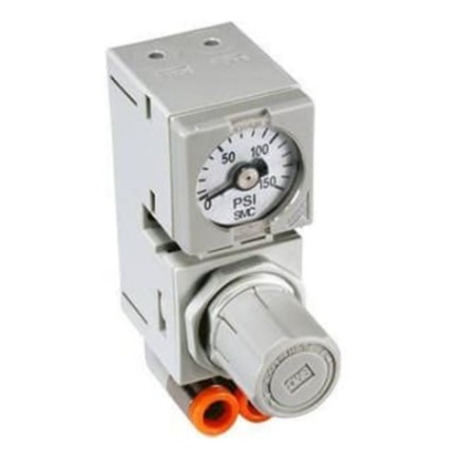 Picture of M8 Pneumatic Regulator - 0.5bar to 7bar, 10bar max. input, SMC, ARM10F1-08GP-1